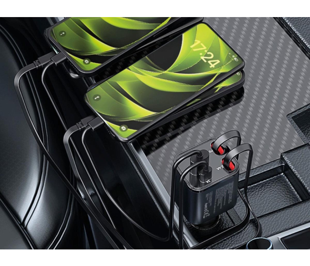 Mobile Origin Car Charger CA28 4in1 USB-C USB-A USB-C and Lightning Cable - 1502705 - zdjęcie 6